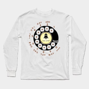 Retro Rotary Dial Long Sleeve T-Shirt